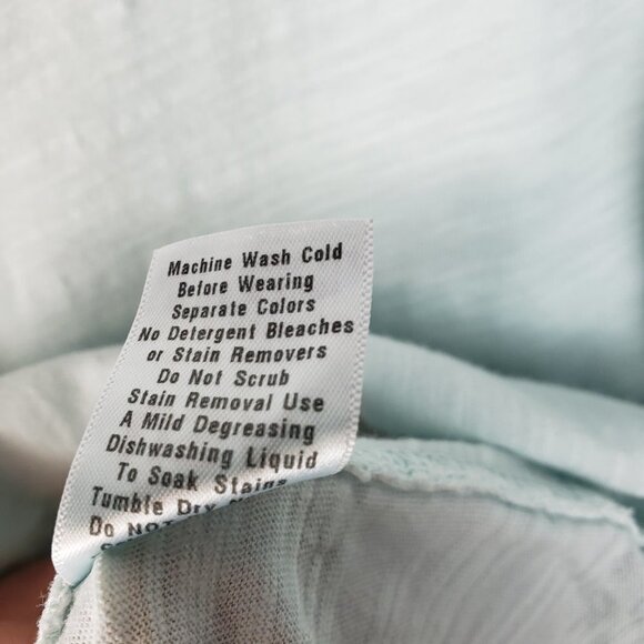 Fresh Produce Top Kaftan Style Pastel Blue Cotton Poncho Womens Size XS/S - Picture 6 of 6